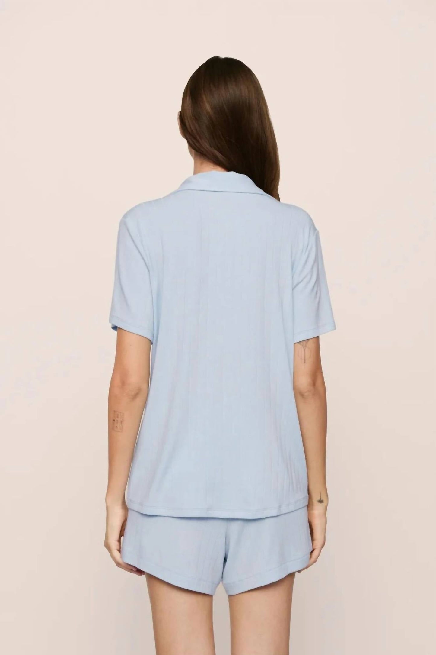 Eberjey - Women's Gisele Ribbed Relaxed Short Pj Set