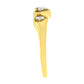 10KT Yellow Gold 1/20 cttw Diamond Triple Heart Diamond Ring (K-L, I1-I2) - Size 7