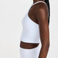 एलो योगा - गॉडेस रिब्ड क्रॉस क्रॉप टॉप