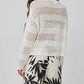 Bella Dahl - Open Knit Stripe Crew Sweater