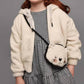 Mayoral - Girls' Hooded Zip Fuzzy Jacket