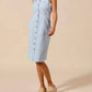 Trendsi - So Me Button Down Pocket Front Pinafore Dress