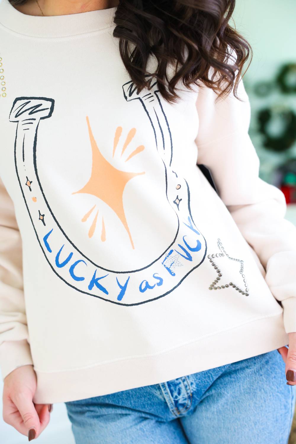 All Us - Lucky Long Sleeve Sweatshirt