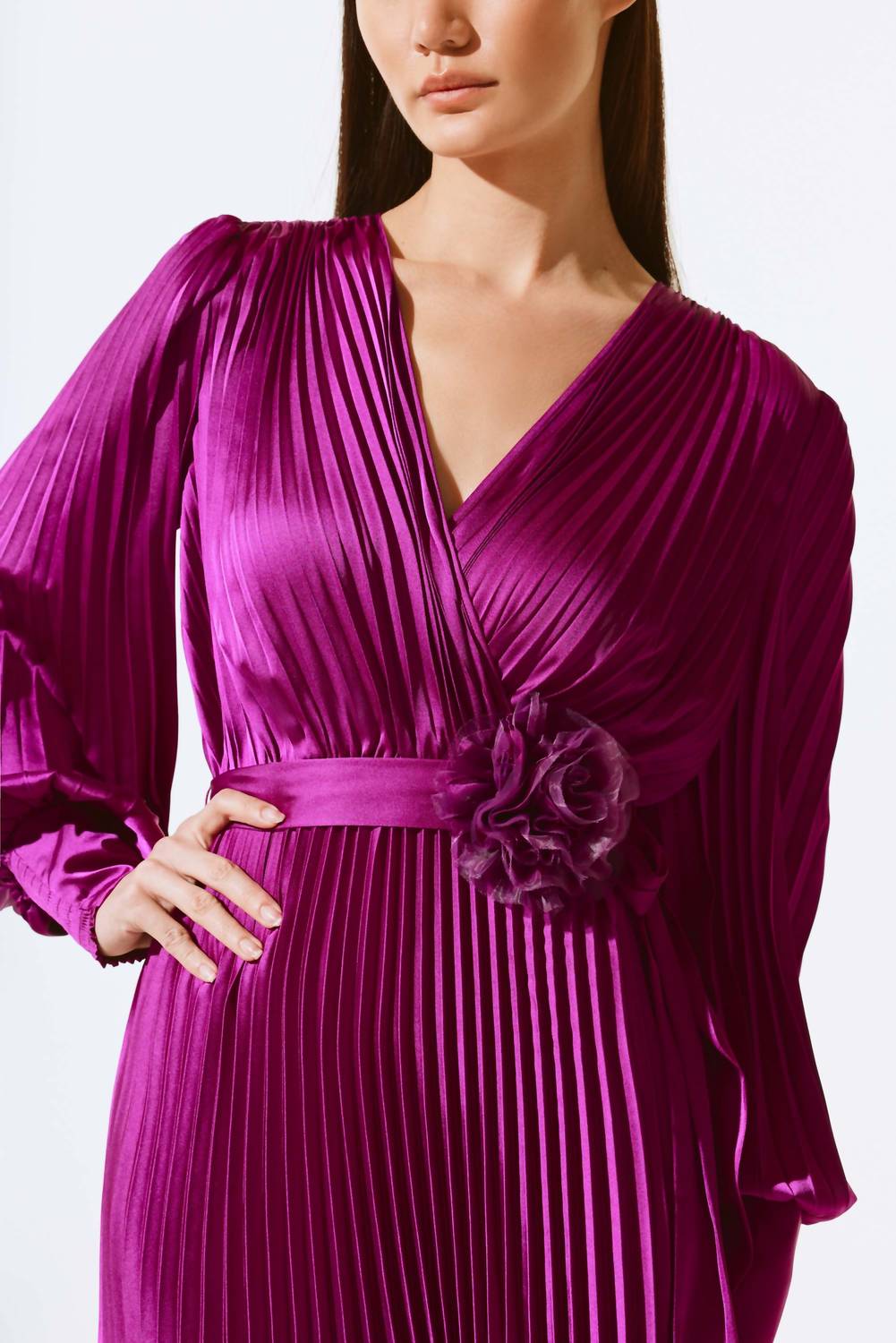 Joseph Ribkoff - Pleat Midi Dress