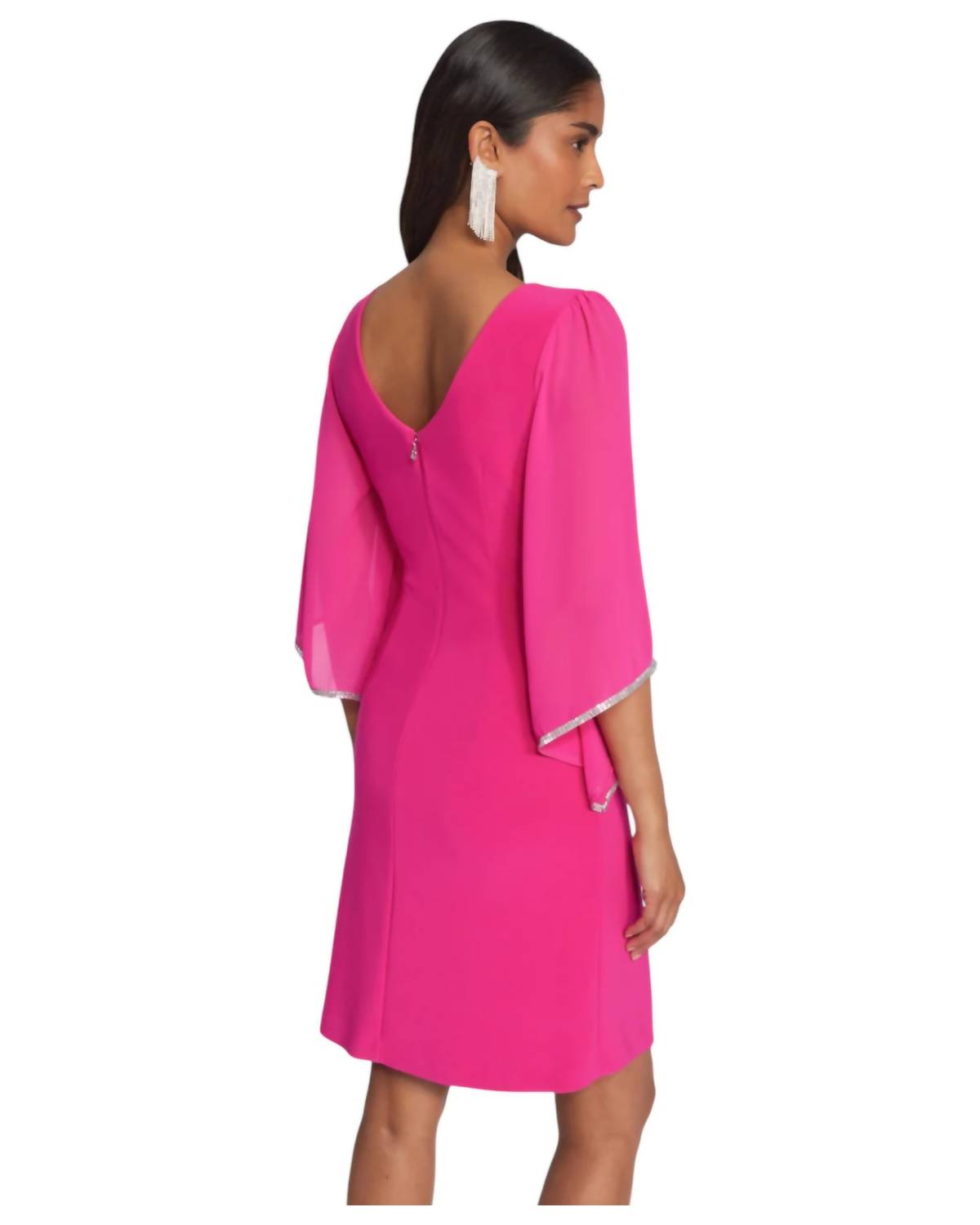 Joseph Ribkoff - Chiffon Sleeves Dress