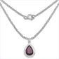 14.10 Carat Genuine Ruby .925 Sterling Silver Pendant