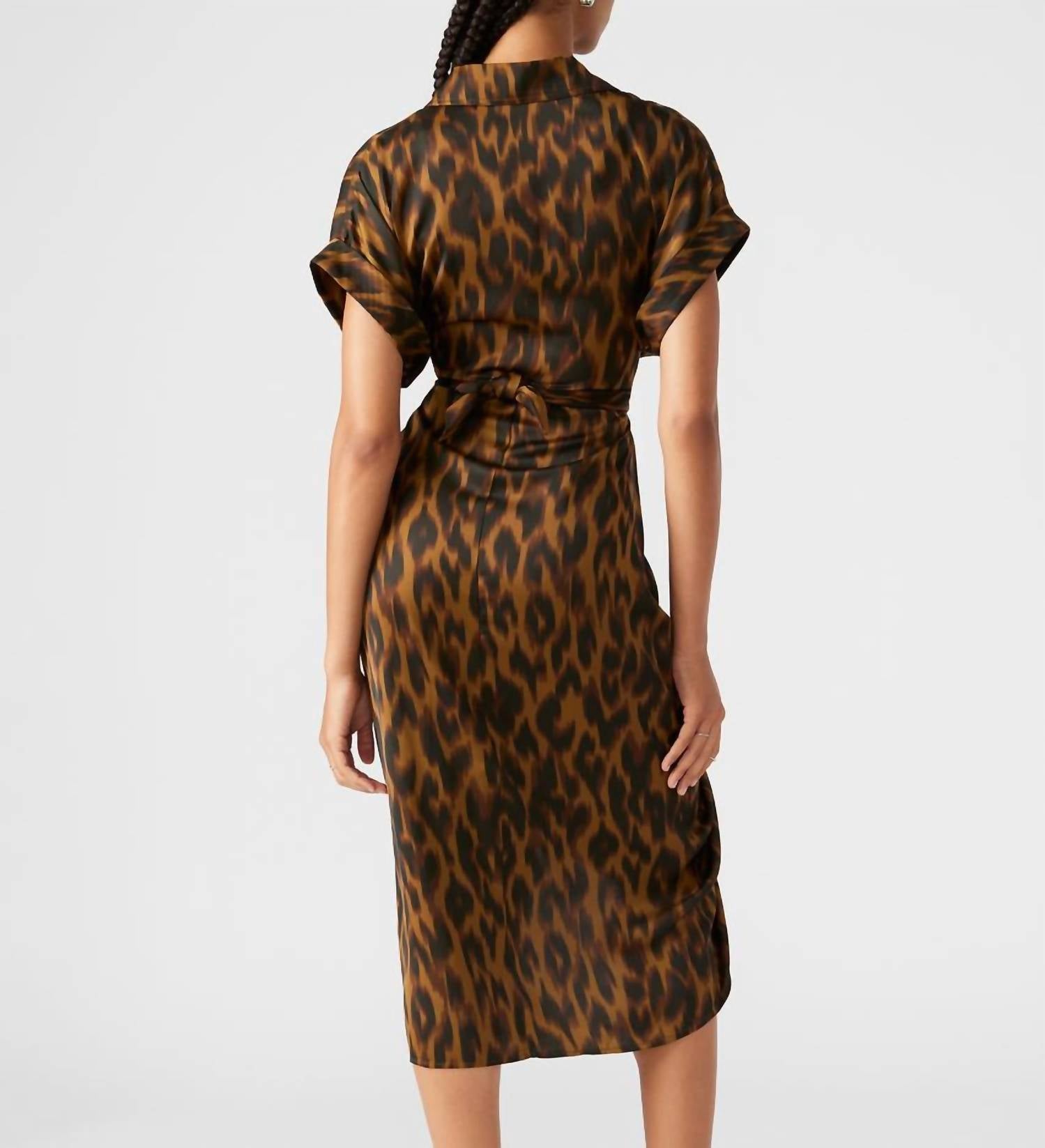 steve-madden-tori-gathered-tie-front-dress