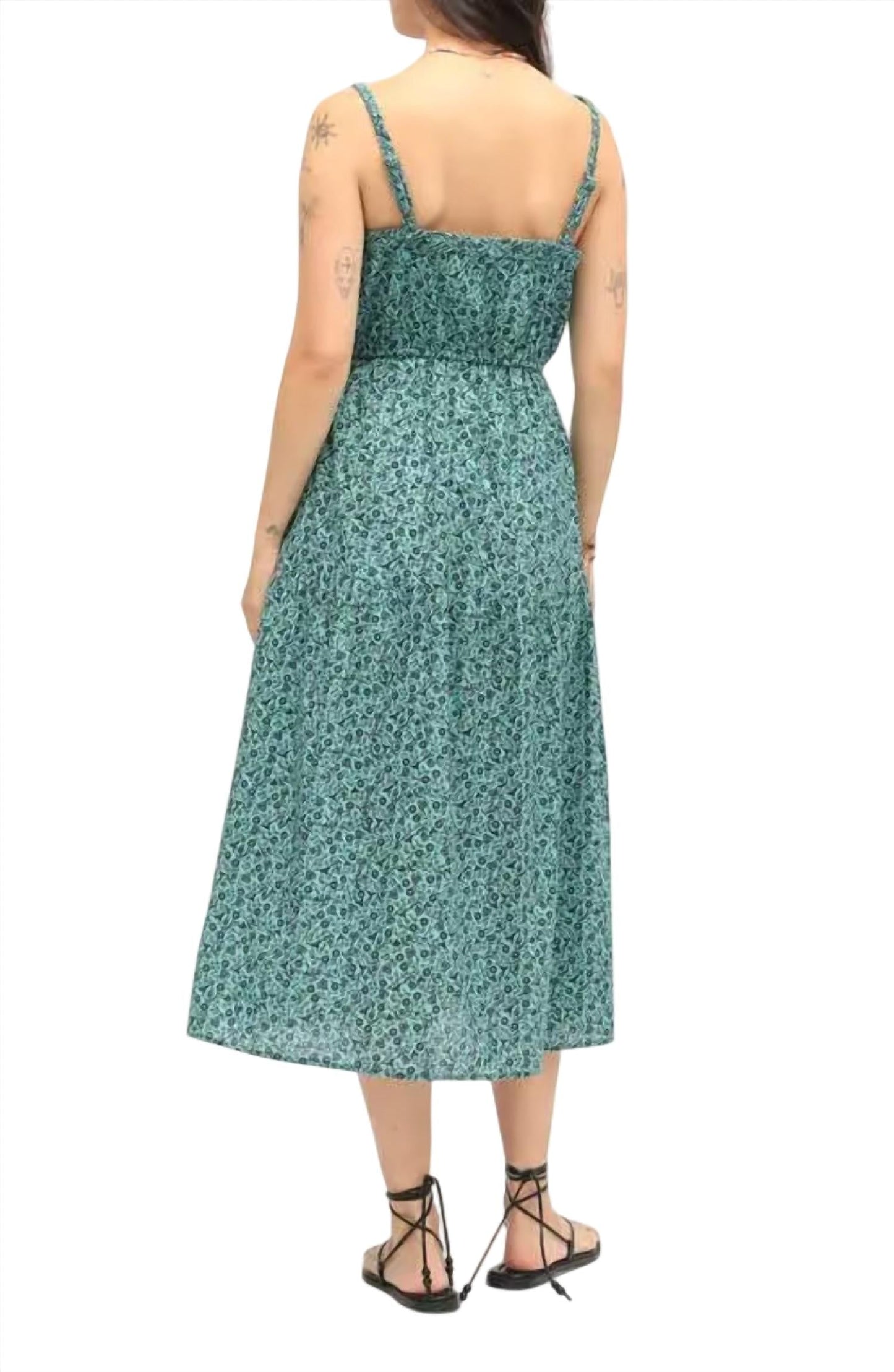 Electric & Rose - Quinn Pansy Print Midi Sundress