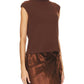 Enza Costa - Sleeveless Knit Turtleneck Top