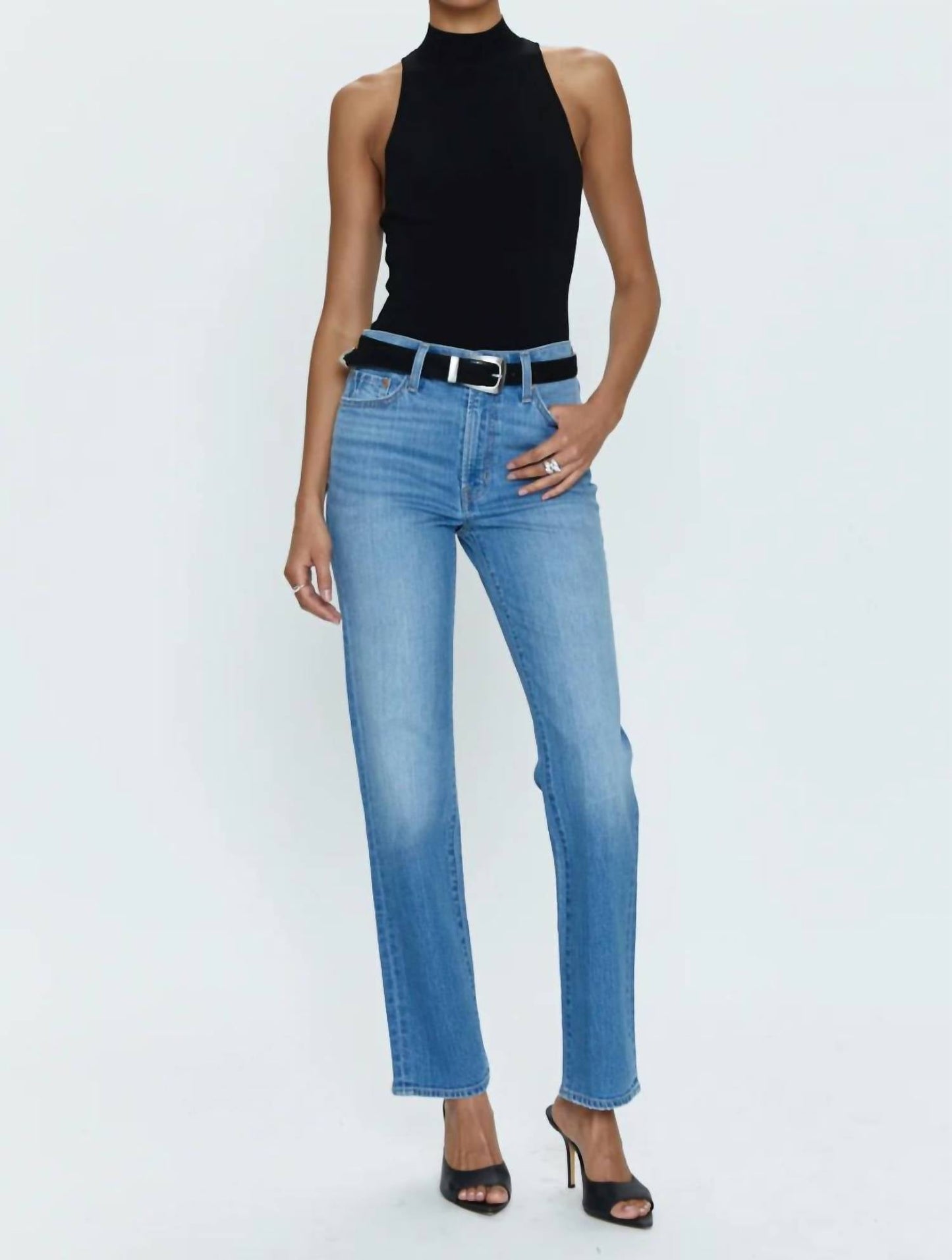 Pistola - Drew Mid Rise Classic Straight Leg Jeans