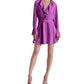 Steve Madden - Farron V-neck Long-sleeve Ruffle Dress