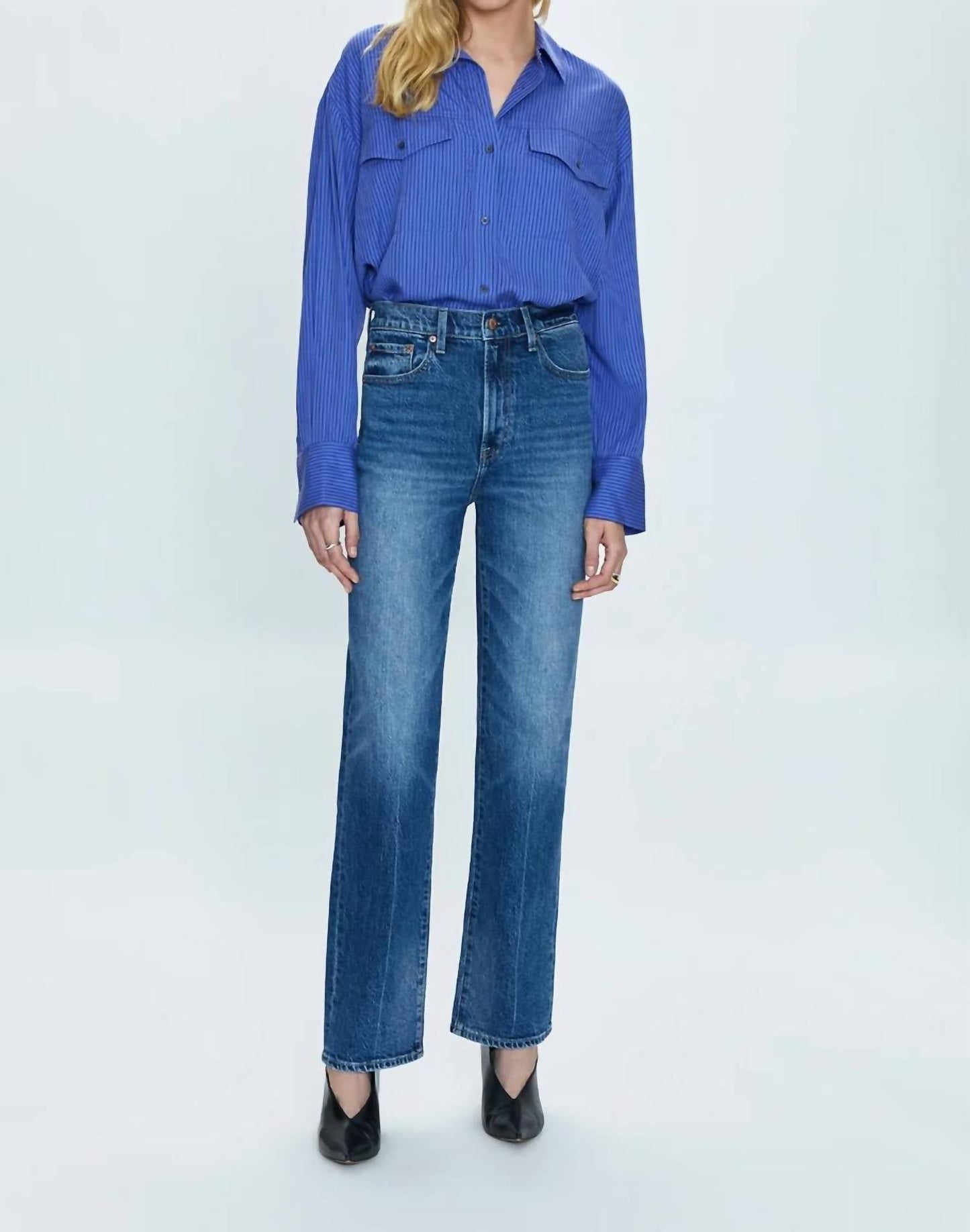 Pistola - Cassie Super High Rise Straight Leg Jeans
