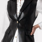 Generation Love - Rialto Vegan Leather Sleeveless Blazer