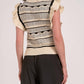 Elan - Flutter Sleeve Crew Neck Sweater Top