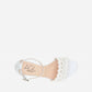 Agl - Women's Crochet Leather Block Heel Sandals