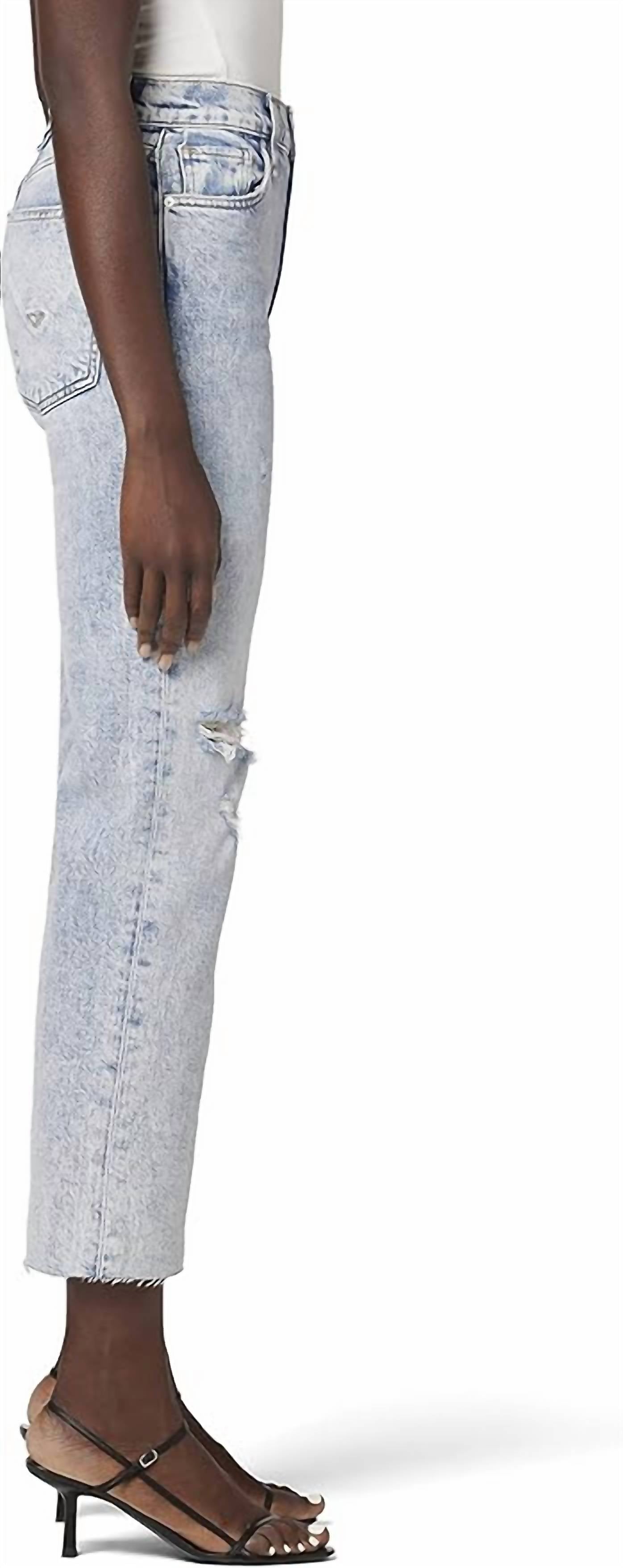 Hudson - Remi High Rise Straight Cropped Jean