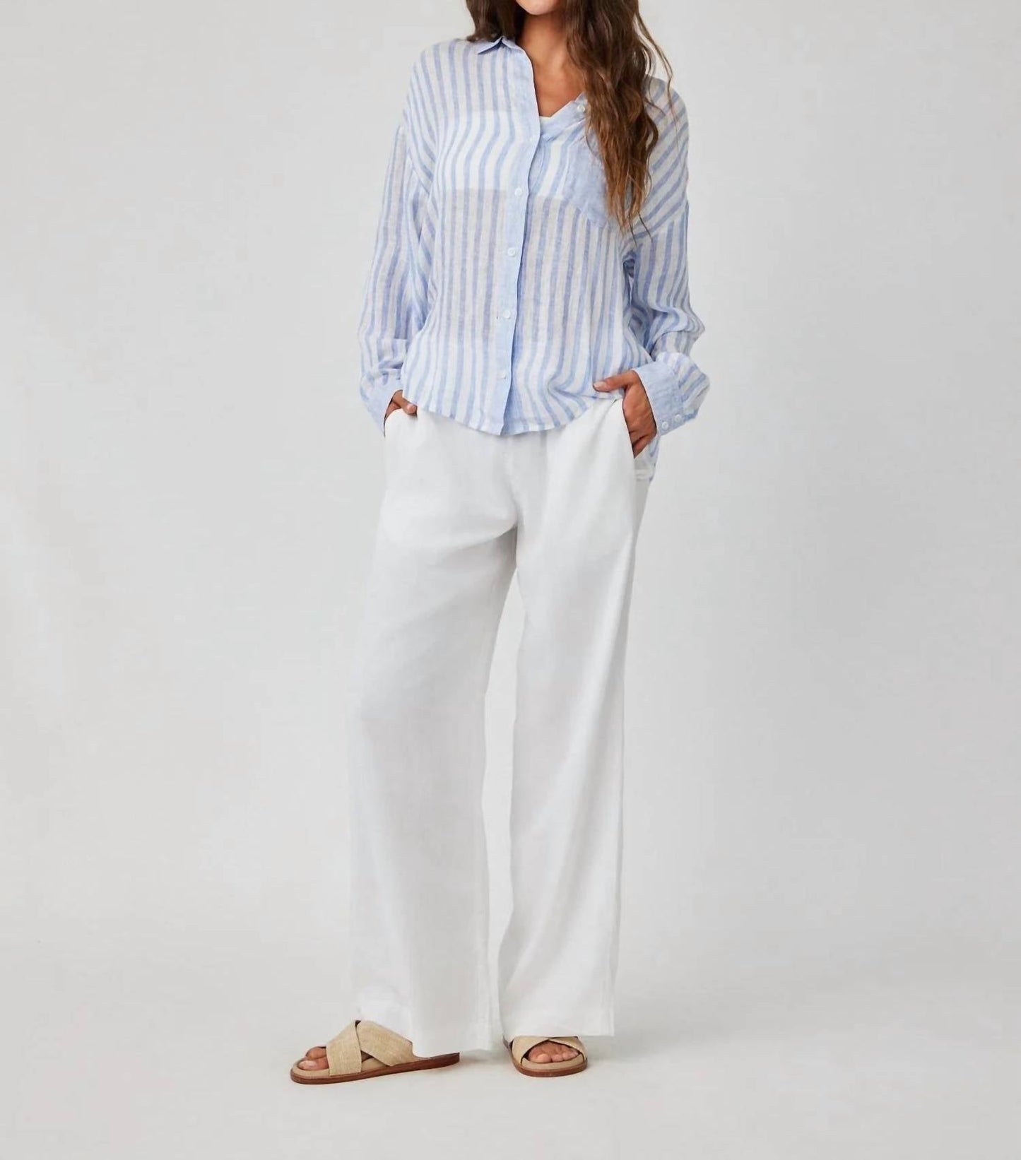 Bella Dahl - Contrast Pocket Boyfriend Shirt