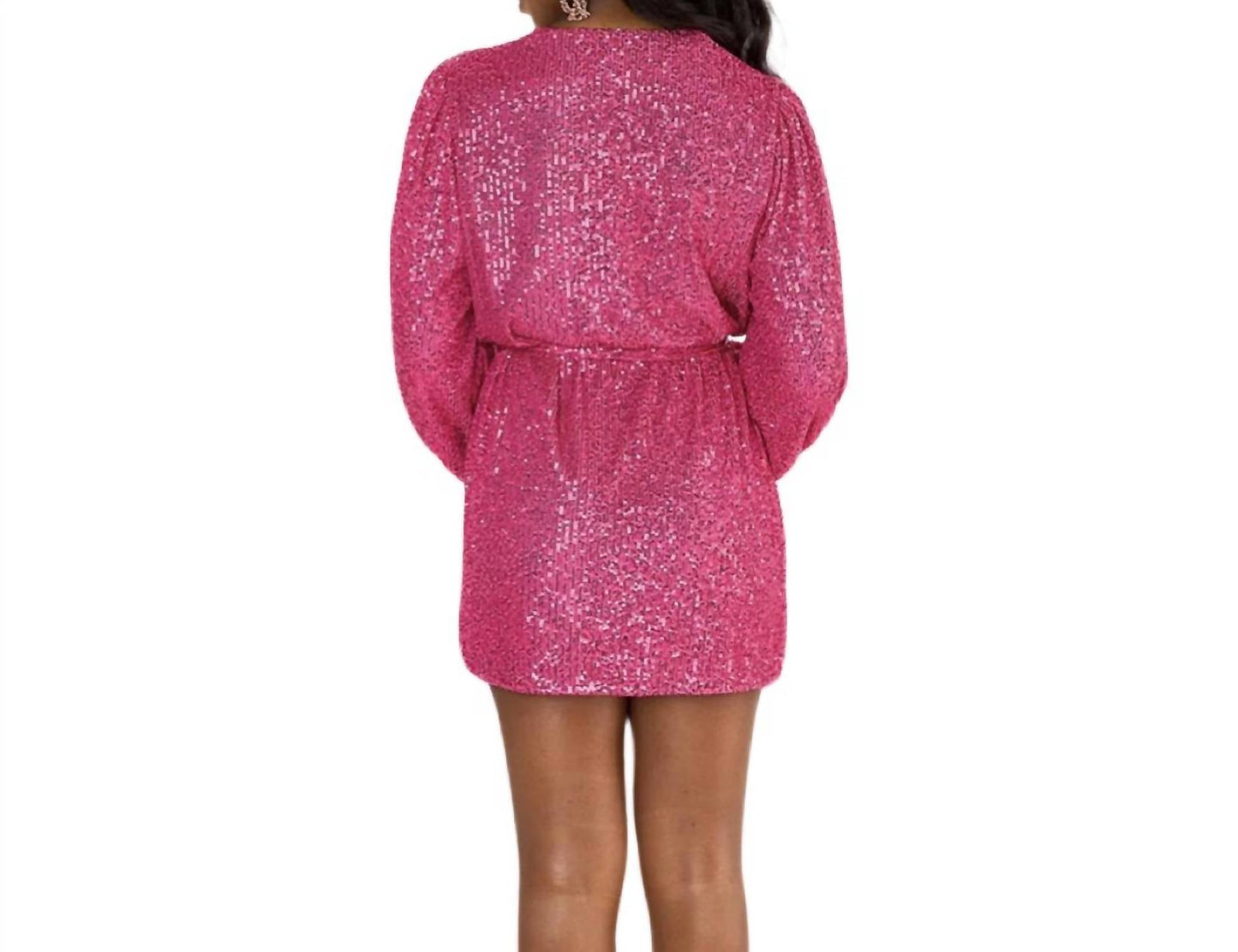 Buddylove - Adeline Sequin Wrap Dress