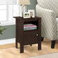 Accent Nightstands with Storage and Transitional Style