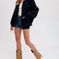 Bluivy - Open Front Sweater Jacket