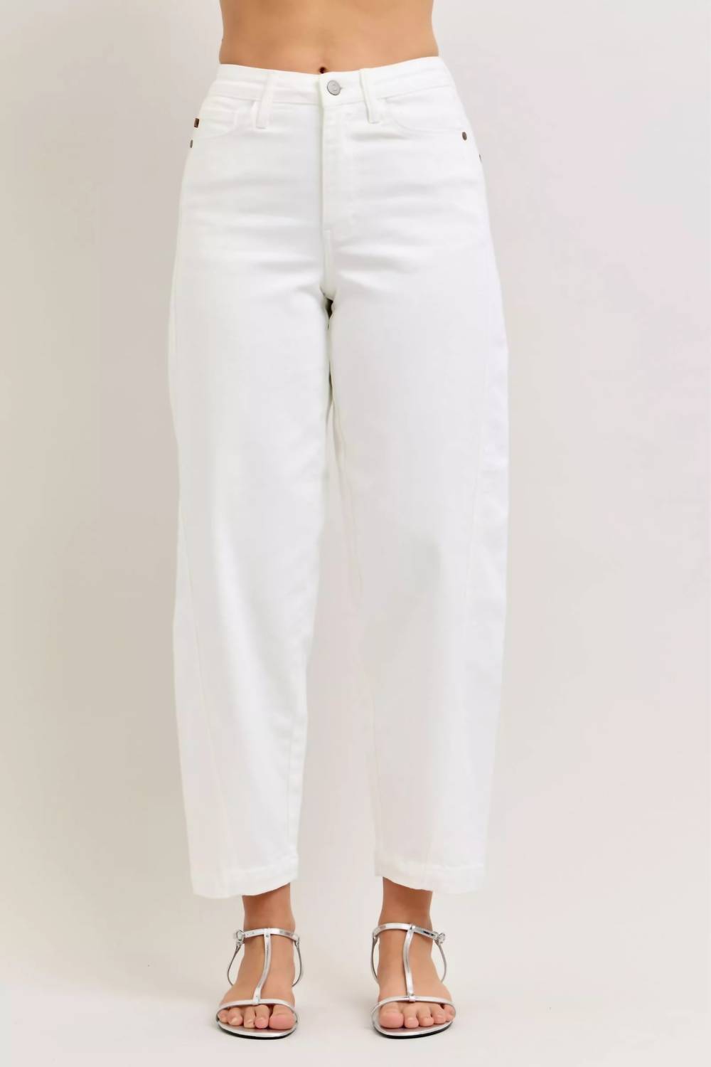 Judy Blue - Rigid High Rise Barrel Jeans