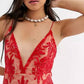 Free People - Night Shimmers Lace Sequined Mini Dress