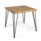 5 PCS Outdoor Dining Set for 4 with Acacia Wood Top & Rattan Chairs