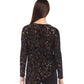 Karen Kane - Petite Size Velvet Burnout Asymmetric Top