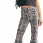 Free People - Just Float On Snake Print Flare Jean