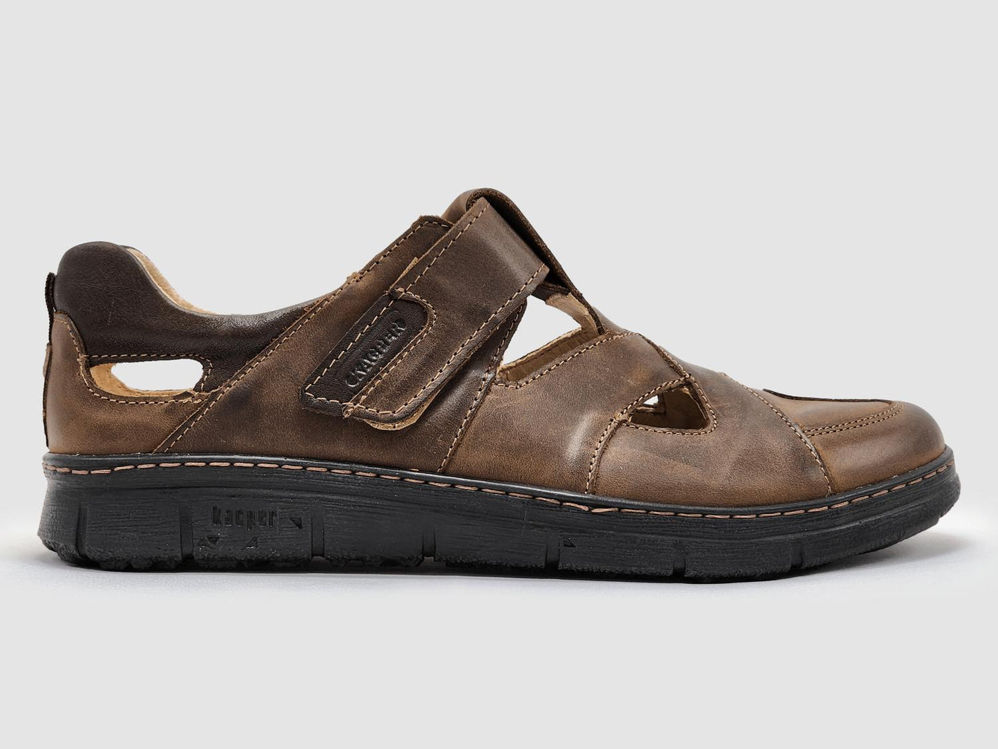 Kcr Group - Men's Everyday Closed-Toe Leather Sandals