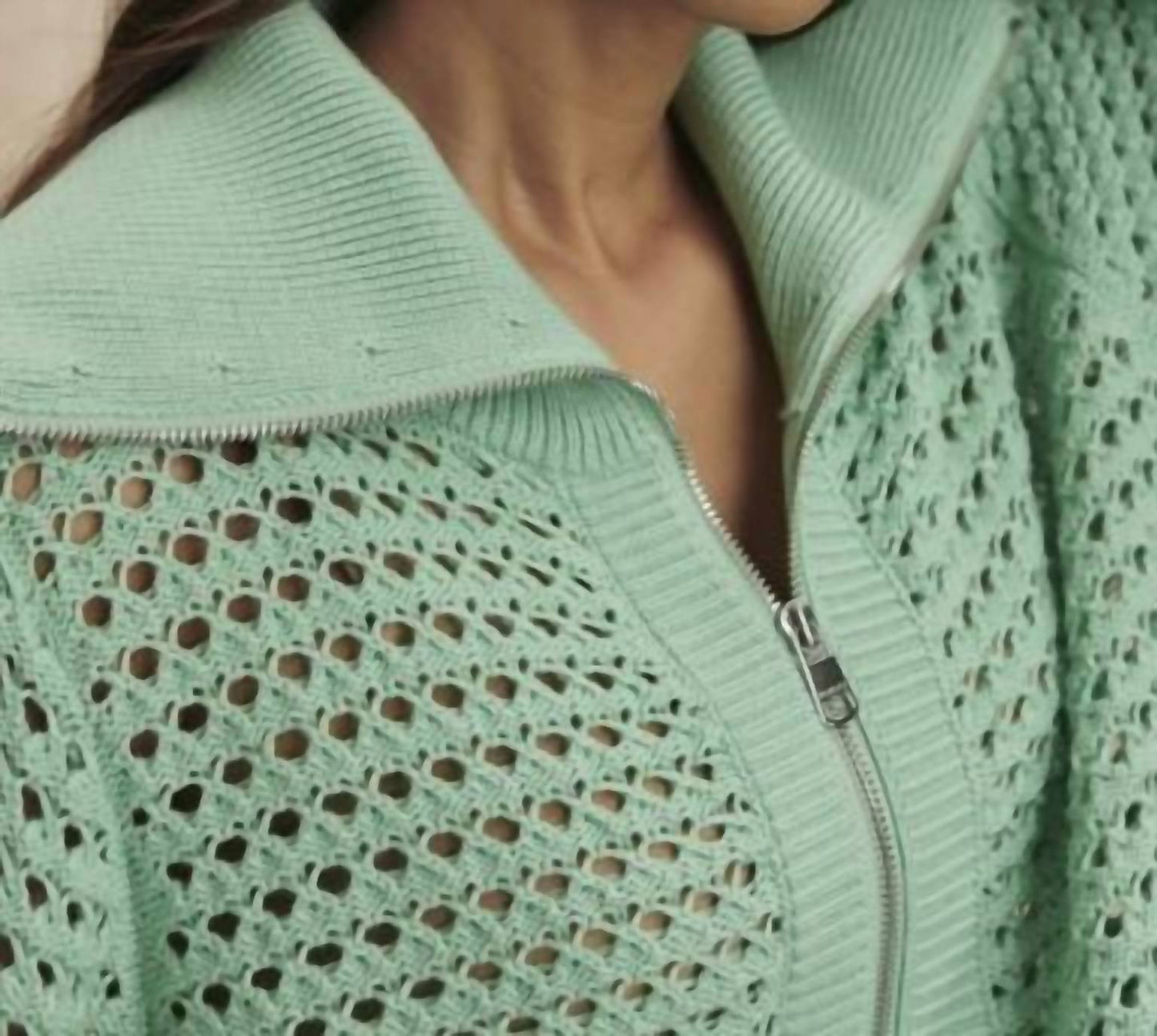 Varley - Eloise Full Zip Knit Sweatshirt