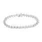 .925 Sterling Silver 1 cttw Prong-Set Diamond Link Bracelet (I-J, I1-I2) - 7.25"