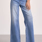 Elan - Denim Wash Wide Leg Jeans