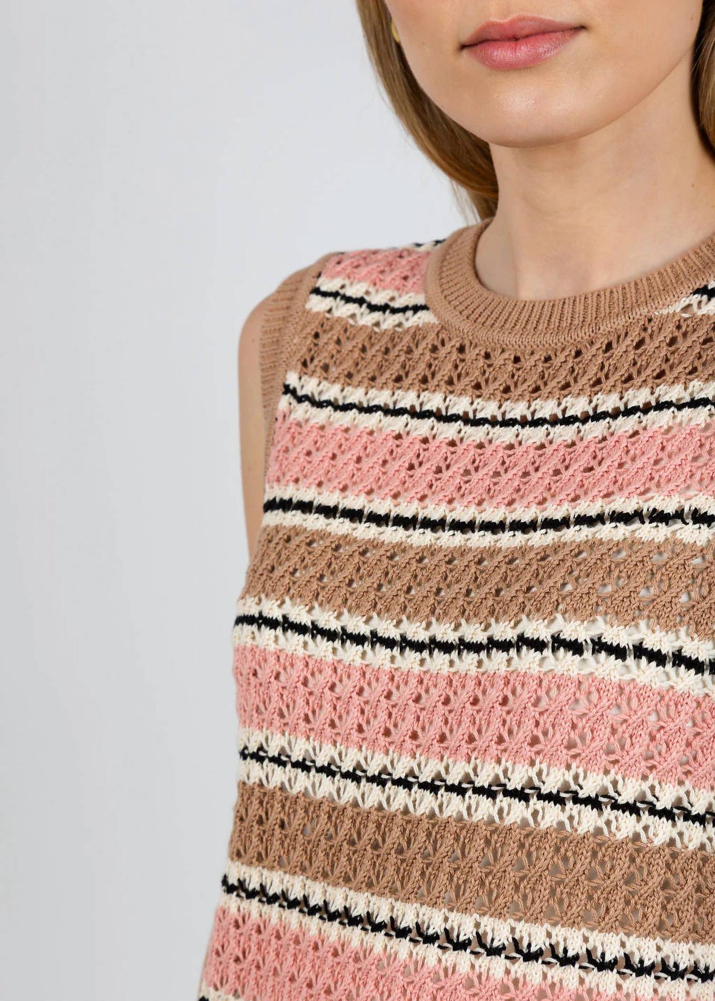 Varley - Deeley Stripe Stitch Tank Top