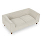 Modern Rectangular Pet Sofa with Backrest and Armrests