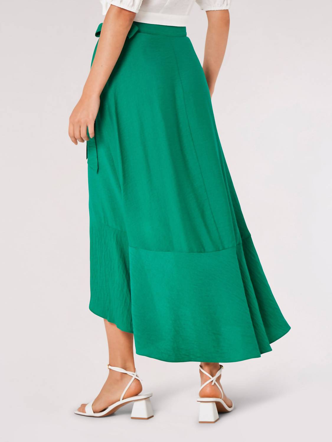 Apricot - BIG RUFFLE MAXI SKIRT