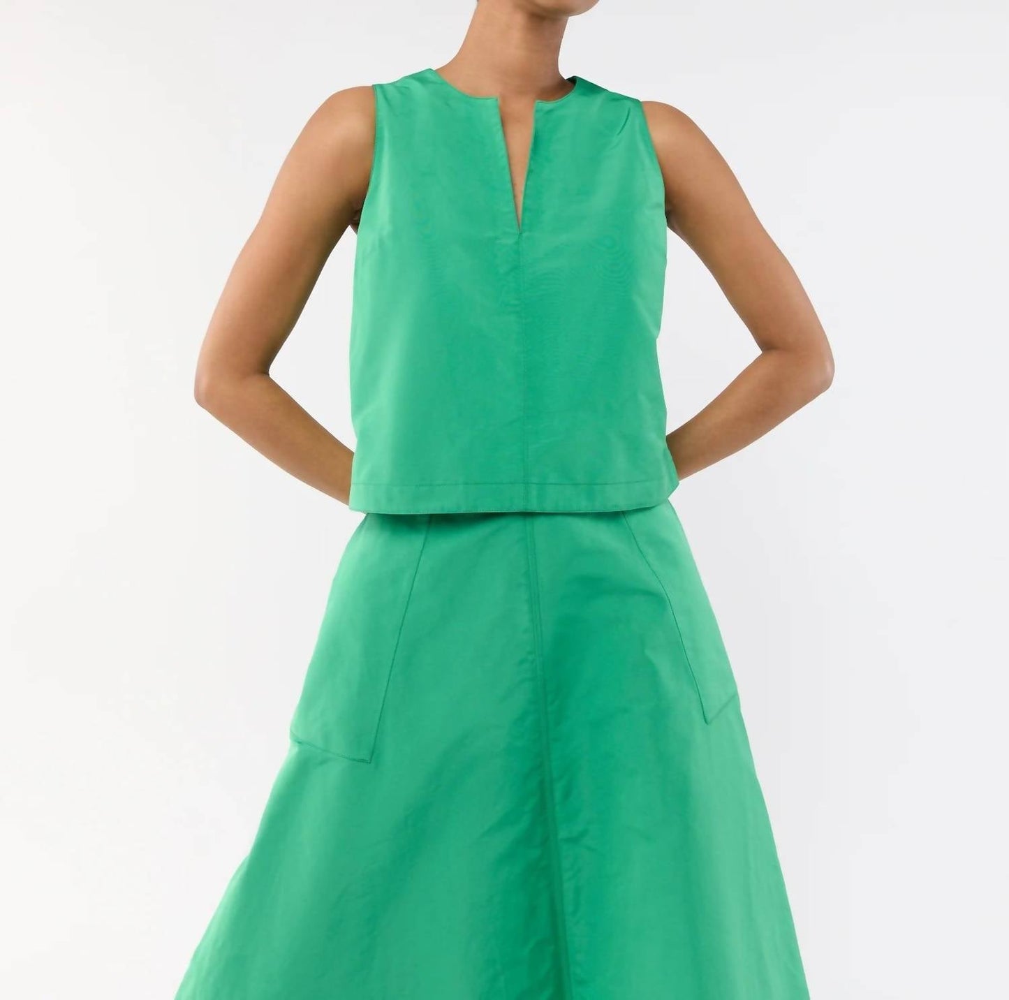 Ann Mashburn - Split-Neck Gia Shell Top