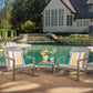 Celestaria 3 Piece Outdoor Chat Set with Adirondack Chairs