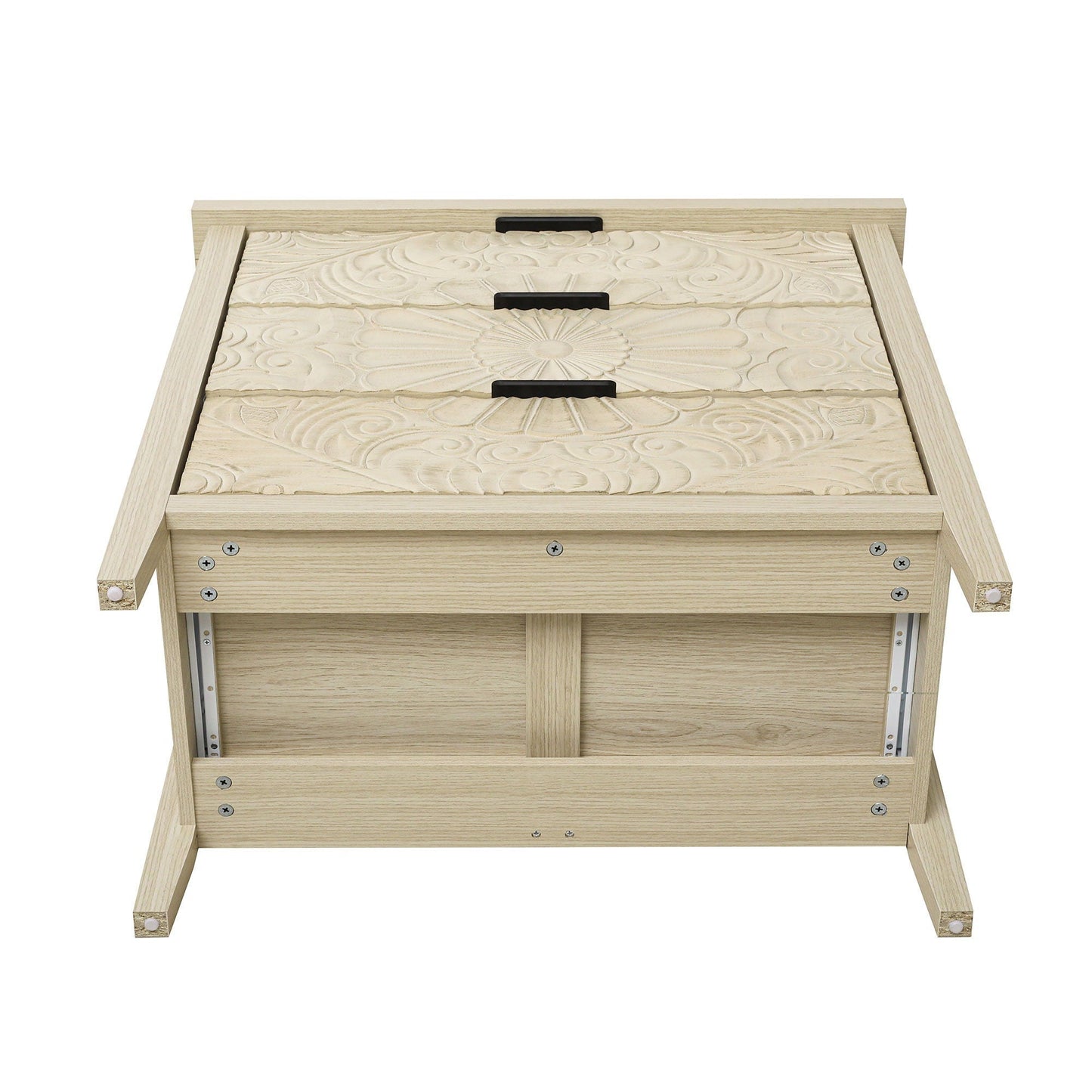 3 Drawer Cabinet - Natural Wood Finish