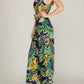 She + Sky - Cami Woven Tropical Print Jumpsuit