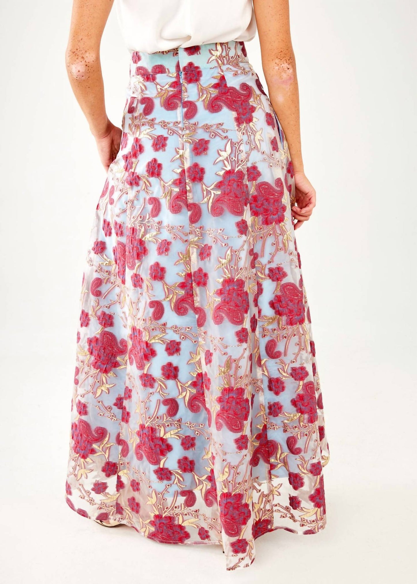 Abbey Glass - Olivia Moonlight Petal Organza Maxi Skirt