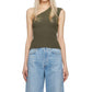 Agolde - Nessa Ribbed One-shoulder Tank Top