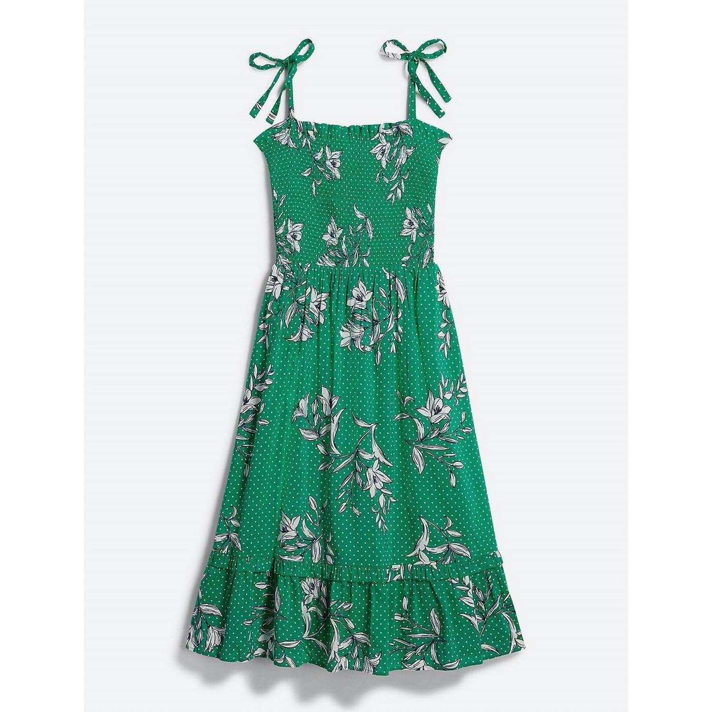 Draper James - Floral Dots Smocked Dress
