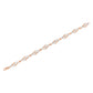 10K Rose Gold 1.0 Cttw Diamond Infinity Loop and Swirl Link Bracelet (I-J Color, I2-I3 Clarity) - 7.25" Inches