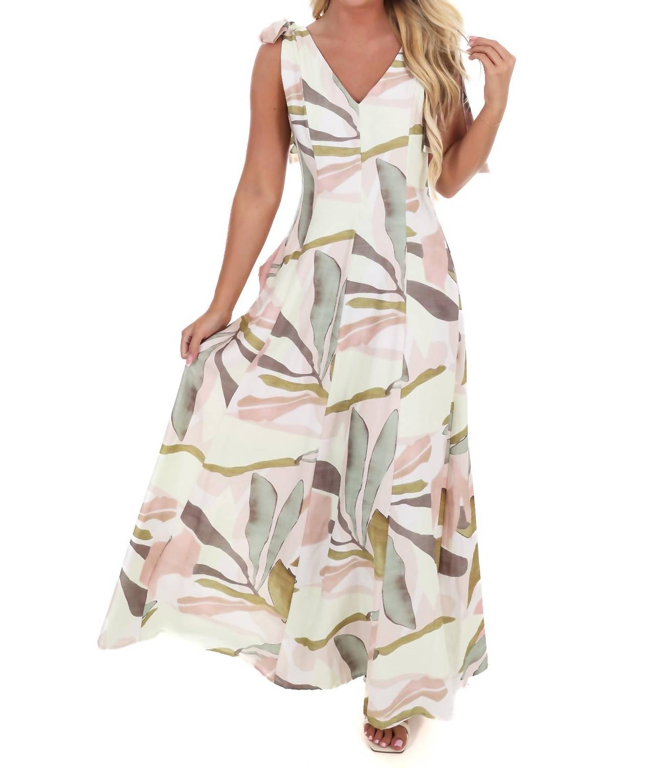 In February - Island Hour Tropical Maxi Dress