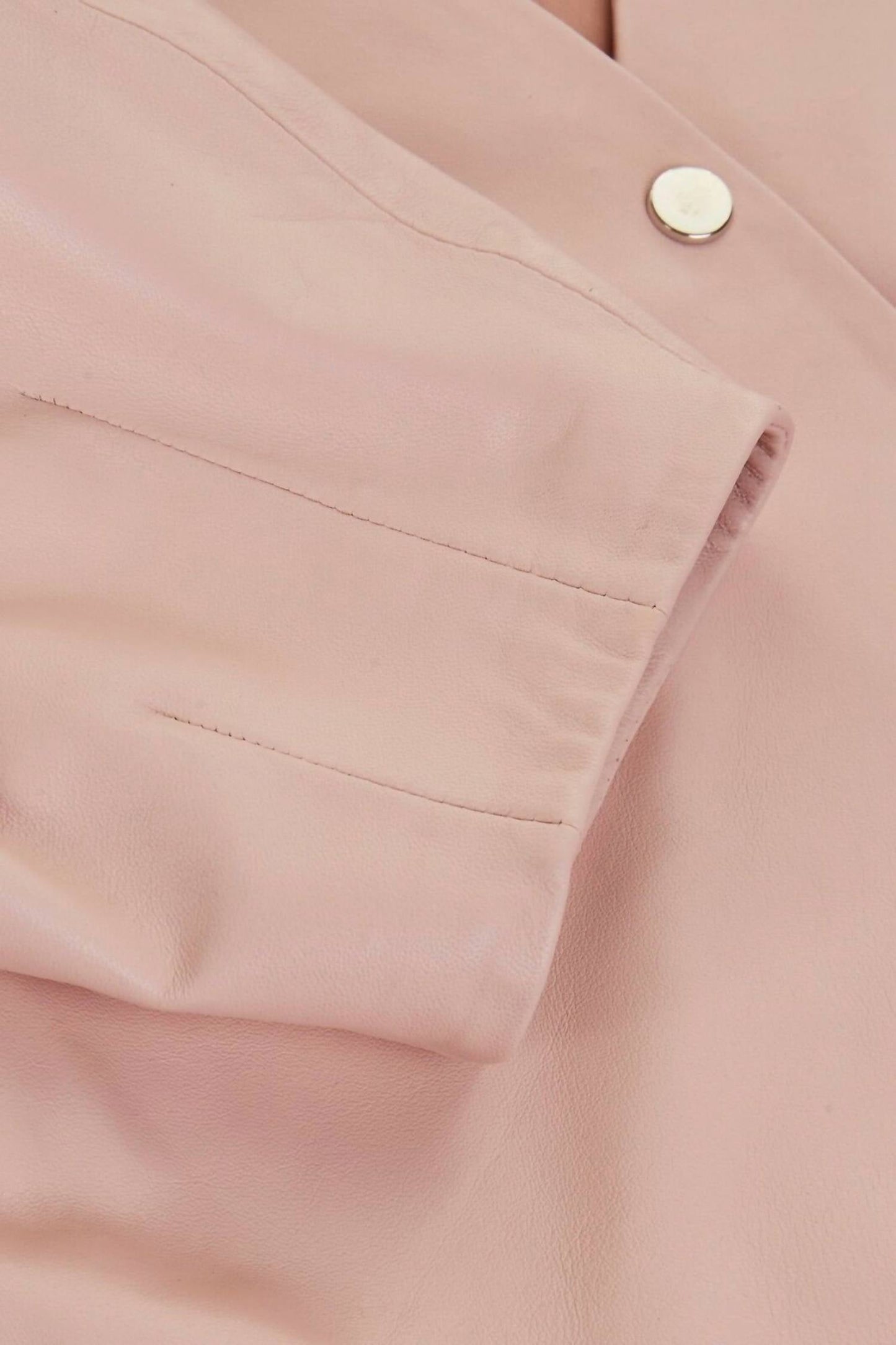 Topshop - Soft Wrap Top Snap On Cropped Leather Jacket