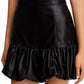 Steve Madden - Annika Faux Leather Mini Skirt
