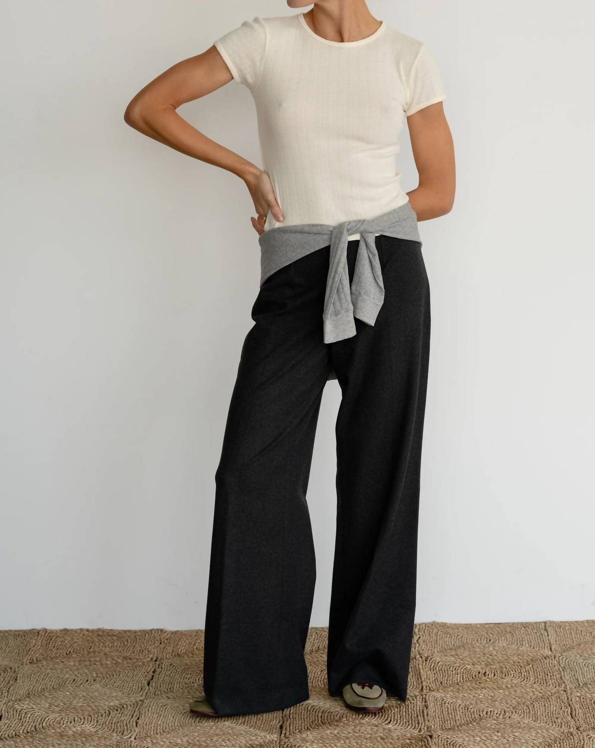 Donni. - The Pointelle Baby Short Sleeve Tee