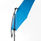 10ft Solar LED Offset Hanging Market Patio Umbrella in Dark Blue