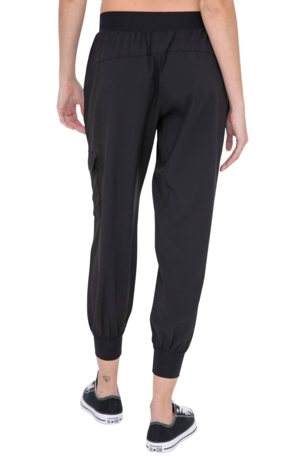 Mono B - High Waisted Capri Joggers With Pockets